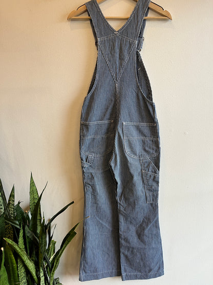 Vintage 1970’s Lee Hickory Stripe Denim Overalls - La Lovely Vintage 