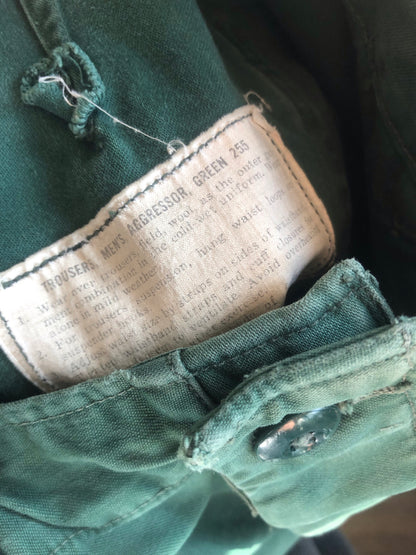 Vintage 1960’s Aggressor Army Shade 255 Field Trousers