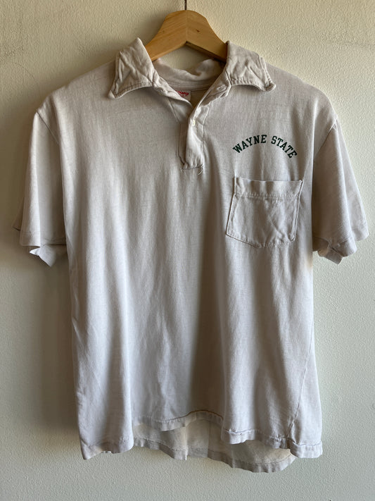 Vintage 1950’s Wayne State University Cotton Polo Shirt - La Lovely Vintage 