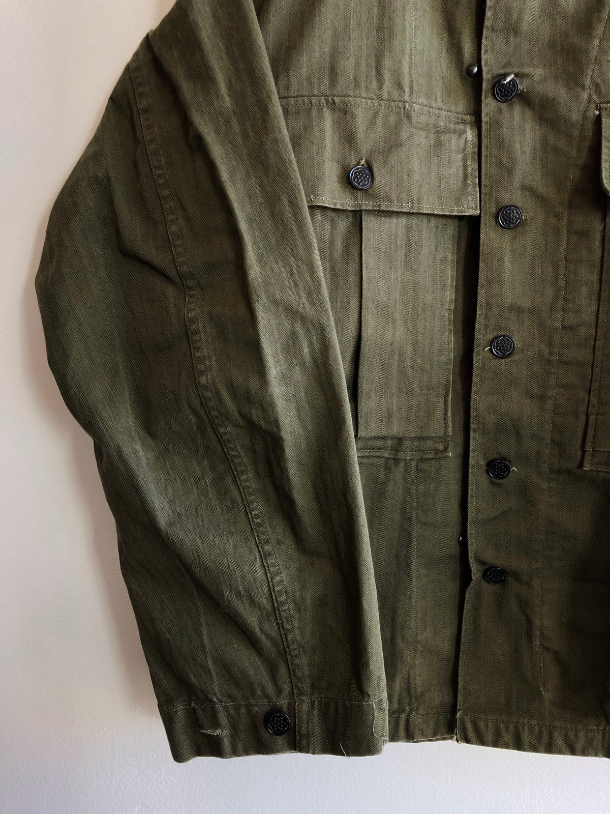 Vintage 1940/50’s U.S. Army HBT 13-Star Button Up Shirt - La Lovely Vintage 
