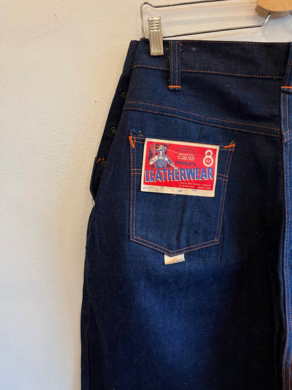 Vintage 1940’s “Tootles” Deadstock Side-Snap Denim Jeans - La Lovely Vintage 