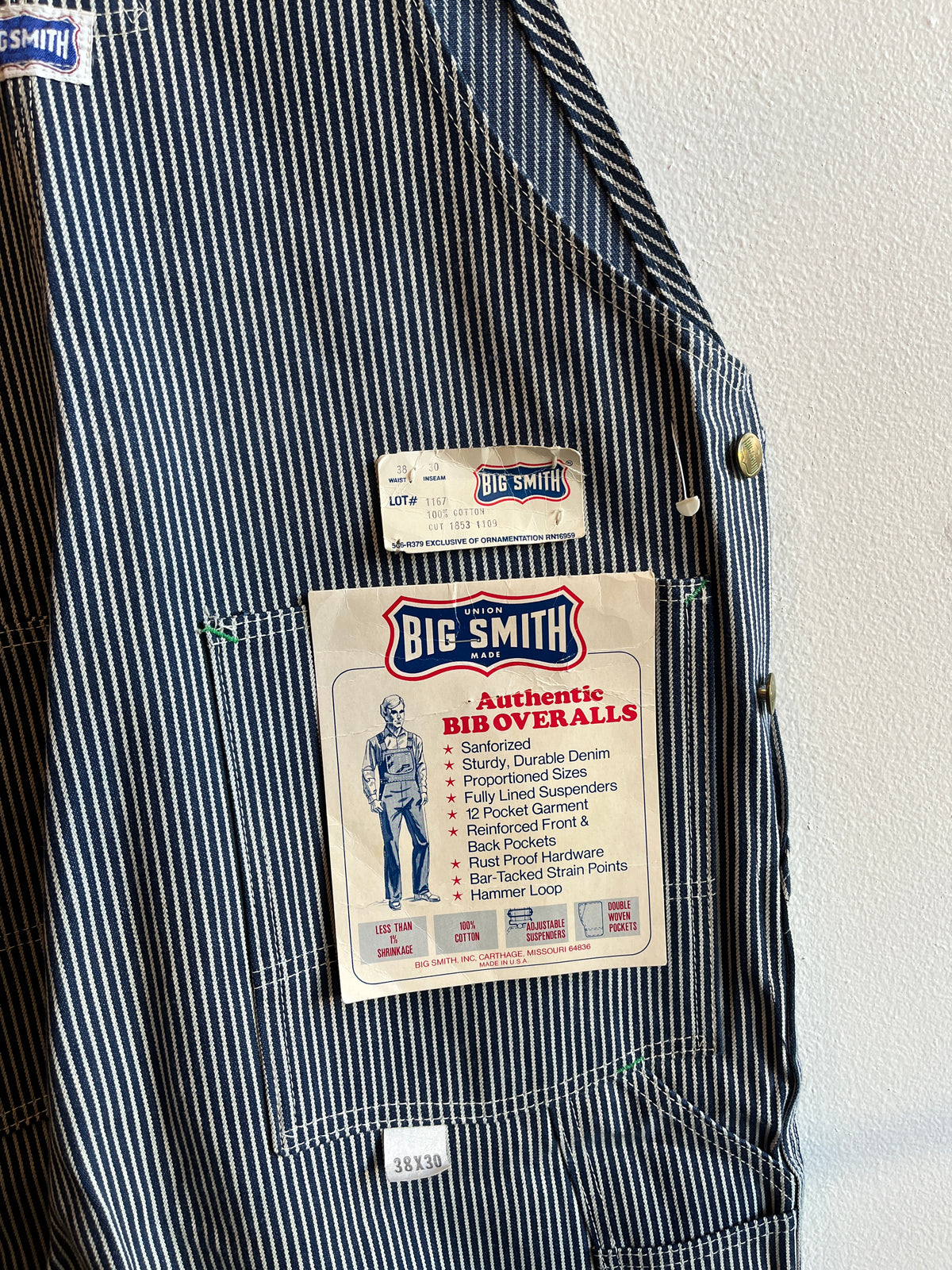 Vintage 1960/1970’s Big Smith Deadstock Denim Overalls - La Lovely Vintage 