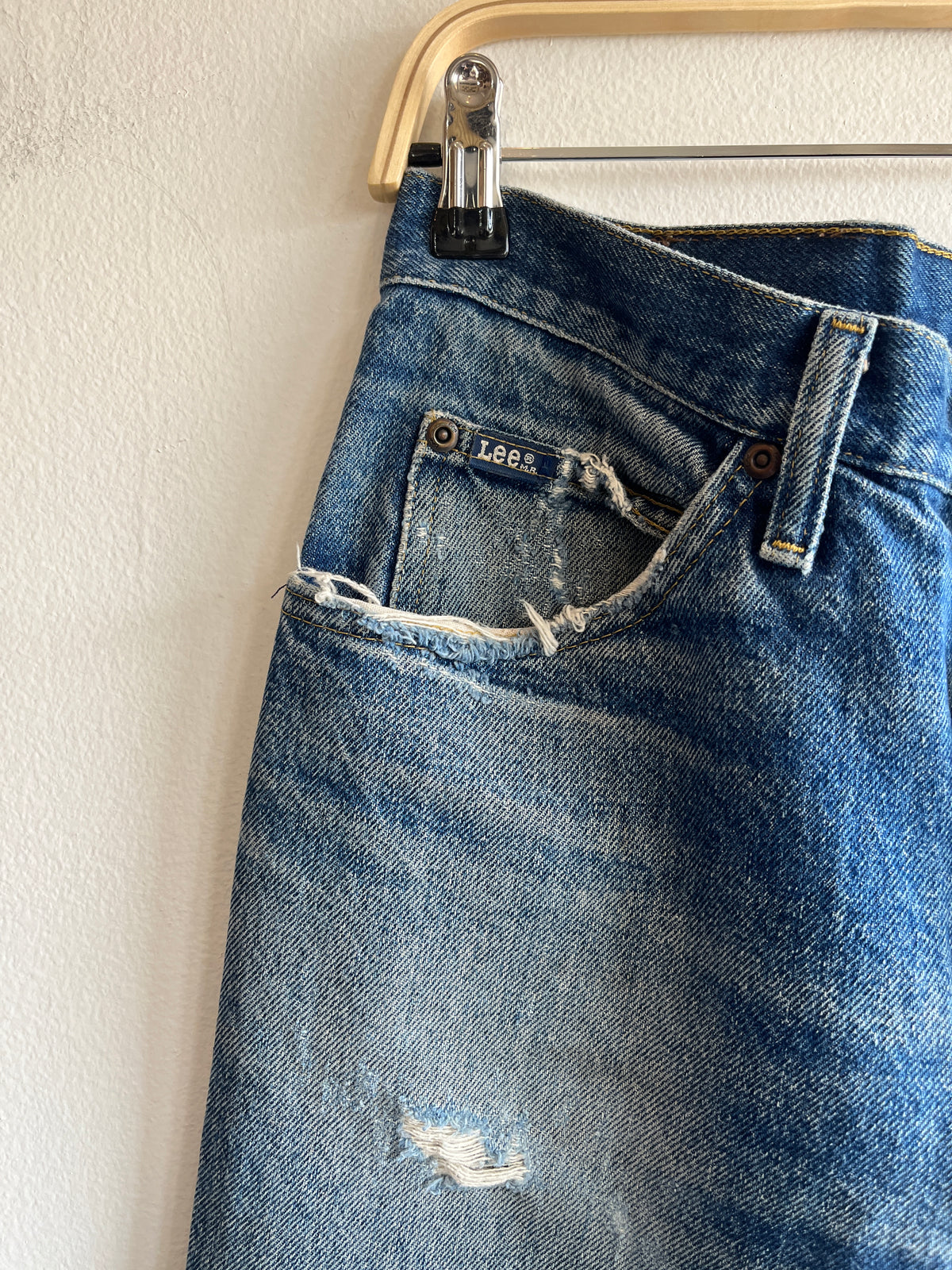 Vintage 1980’s Thrashed Lee Denim Jeans