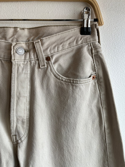Vintage 1990’s Levi’s 501 Off-White Denim Jeans - La Lovely Vintage 