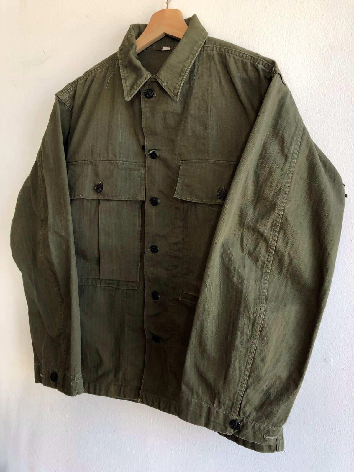 Vintage 1940/50’s U.S. Army HBT 13-Star Button Up Shirt - La Lovely Vintage 