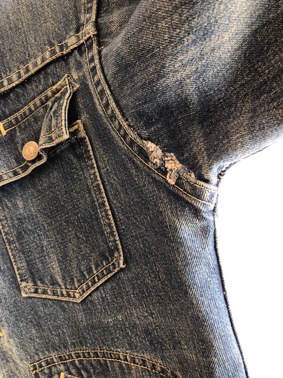Vintage 1950/1960’s Foremost Snap Selvedge Denim Trucker Jacket - La Lovely Vintage 