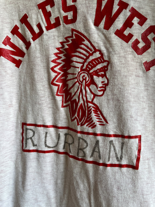 Vintage 1960/1970’s Niles West High School Reversible T-shirt