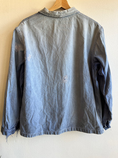 Vintage 1960’s Sun-Faded French Chore Coat - La Lovely Vintage 