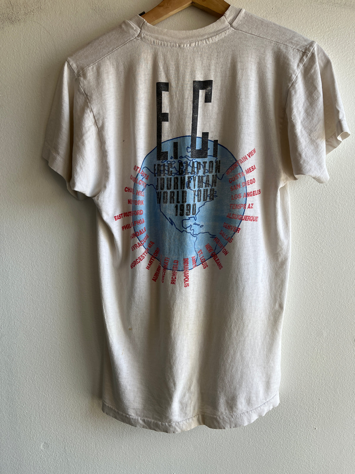 Vintage 1990 Eric Clapton Tour T-Shirt - La Lovely Vintage 