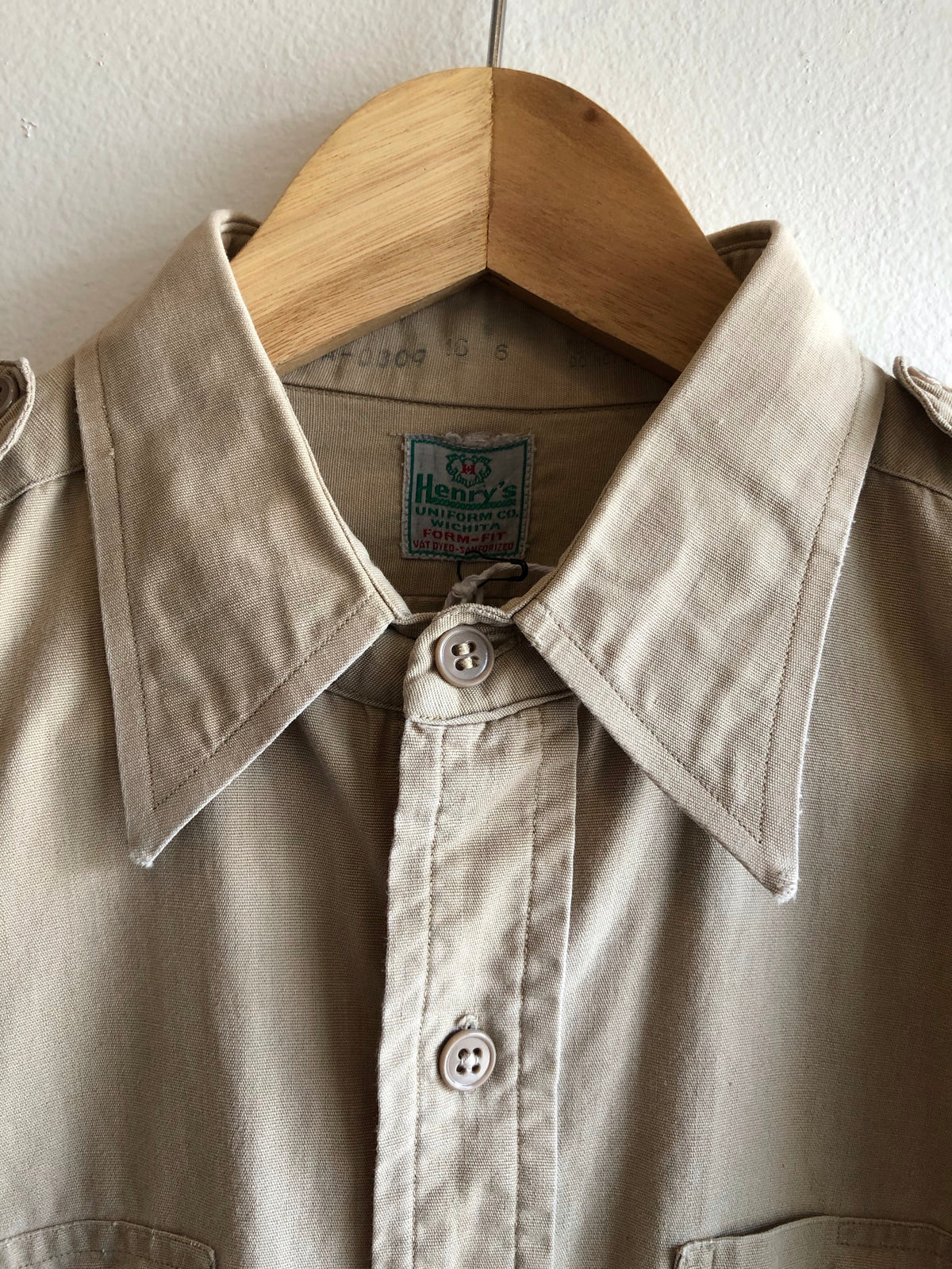 Vintage 1940’s Military Button-Up Shirt - La Lovely Vintage 