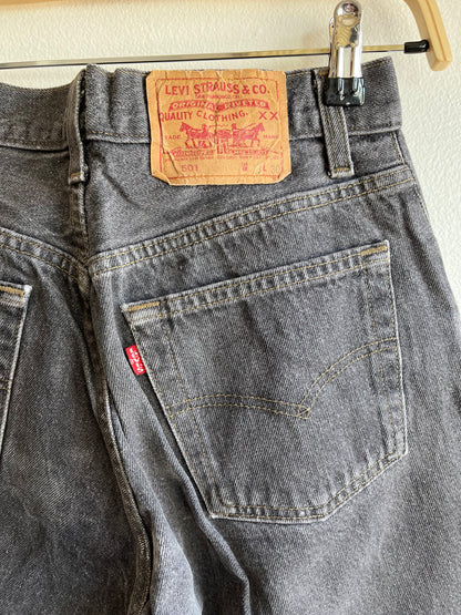 Vintage 1980’s Levi’s 501 Black Denim Jeans - La Lovely Vintage 