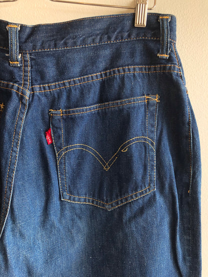 Reserve for Sarah Vintage 1950’s Levi’s Big E 701 Hidden Rivet Denim Jeans - La Lovely Vintage 