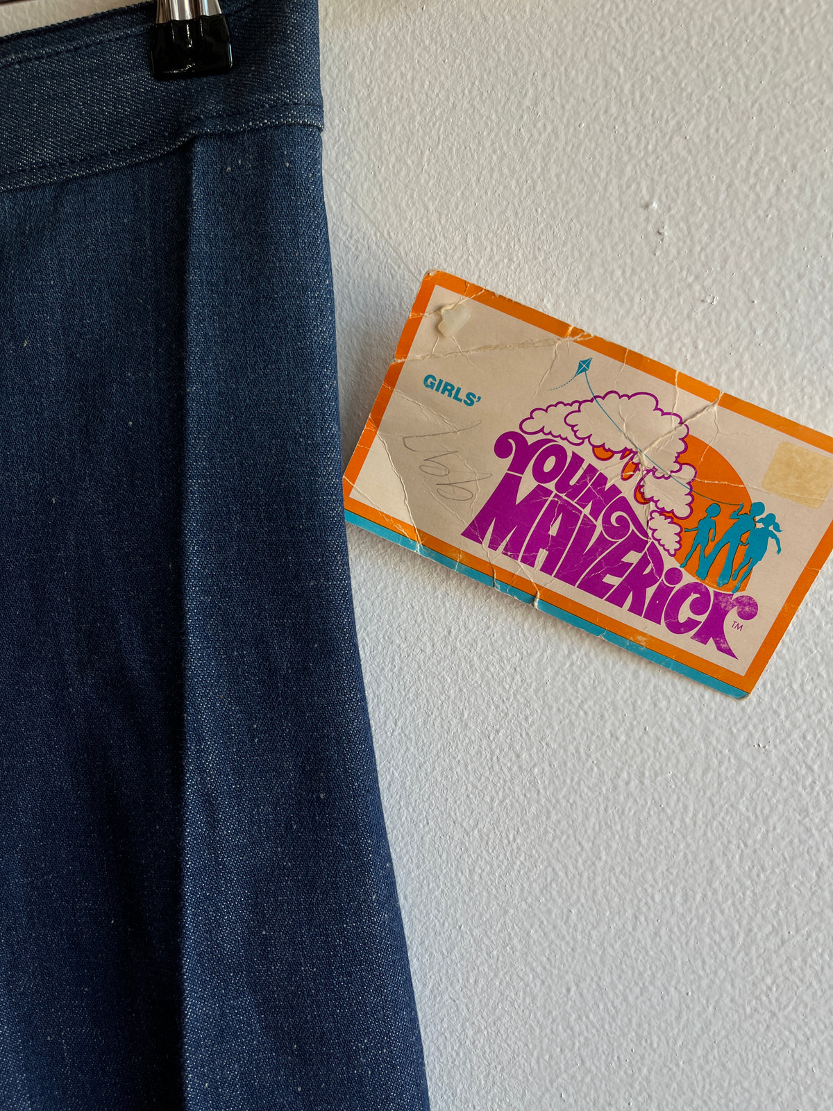 Vintage 1970’s “Young Maverick” Bell Bottom Denim Jeans - La Lovely Vintage 