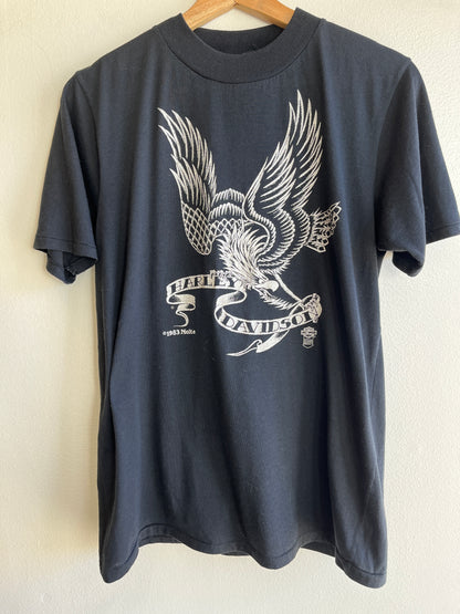 Vintage 1983 Harley Davidson Tattoo T-Shirt - La Lovely Vintage 