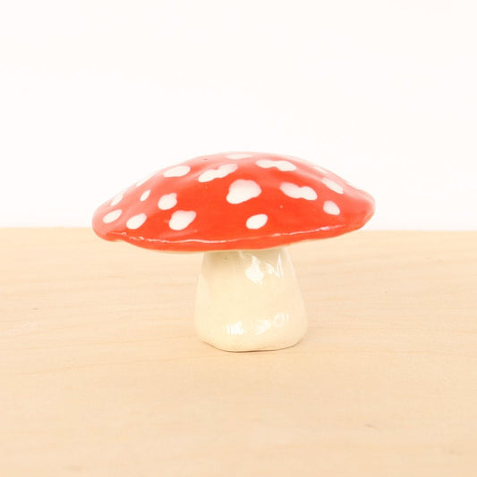Nightshift Ceramics - Mini Ceramic Mushroom Sculpture - La Lovely Vintage 