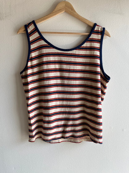 Vintage 1960’s Red and Blue Striped Tank top - La Lovely Vintage 