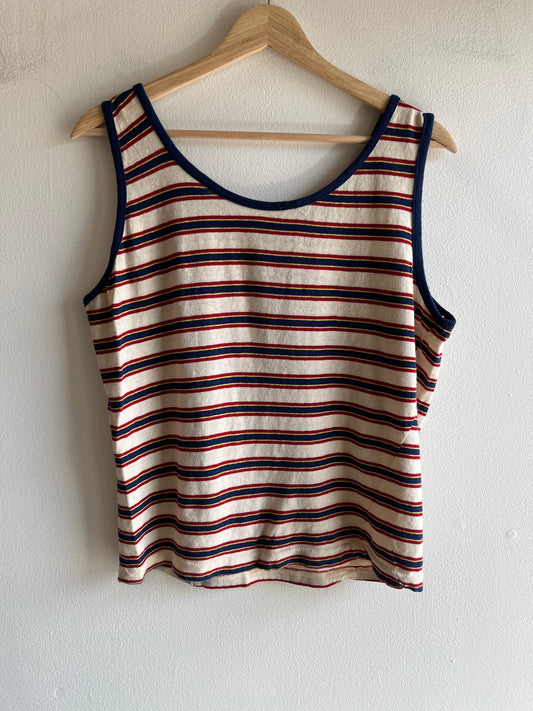 Vintage 1960’s Red and Blue Striped Tank top - La Lovely Vintage 