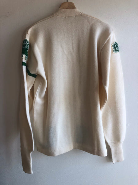 Vintage 1950’s Peninsula High School  Varsity Sweater w/ Pockets