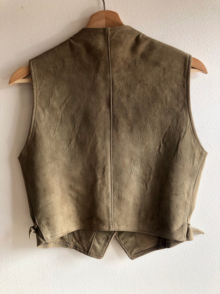 Vintage 1920/1930’s Suede Side-Belted Vest