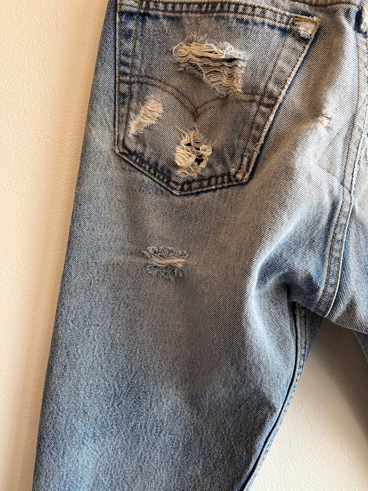Vintage 1980’s Levi’s 501 Repaired Denim Jeans