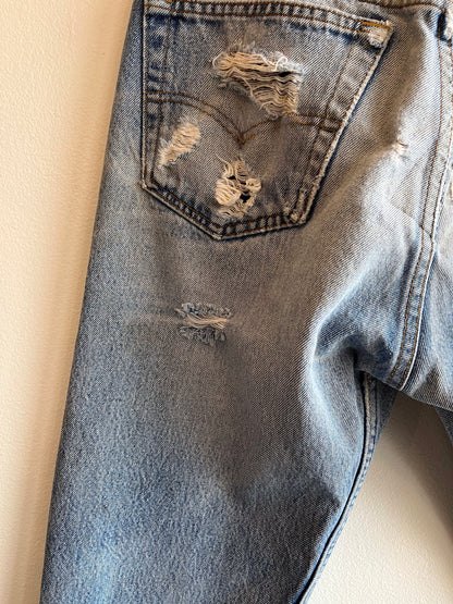 Vintage 1980’s Levi’s 501 Repaired Denim Jeans