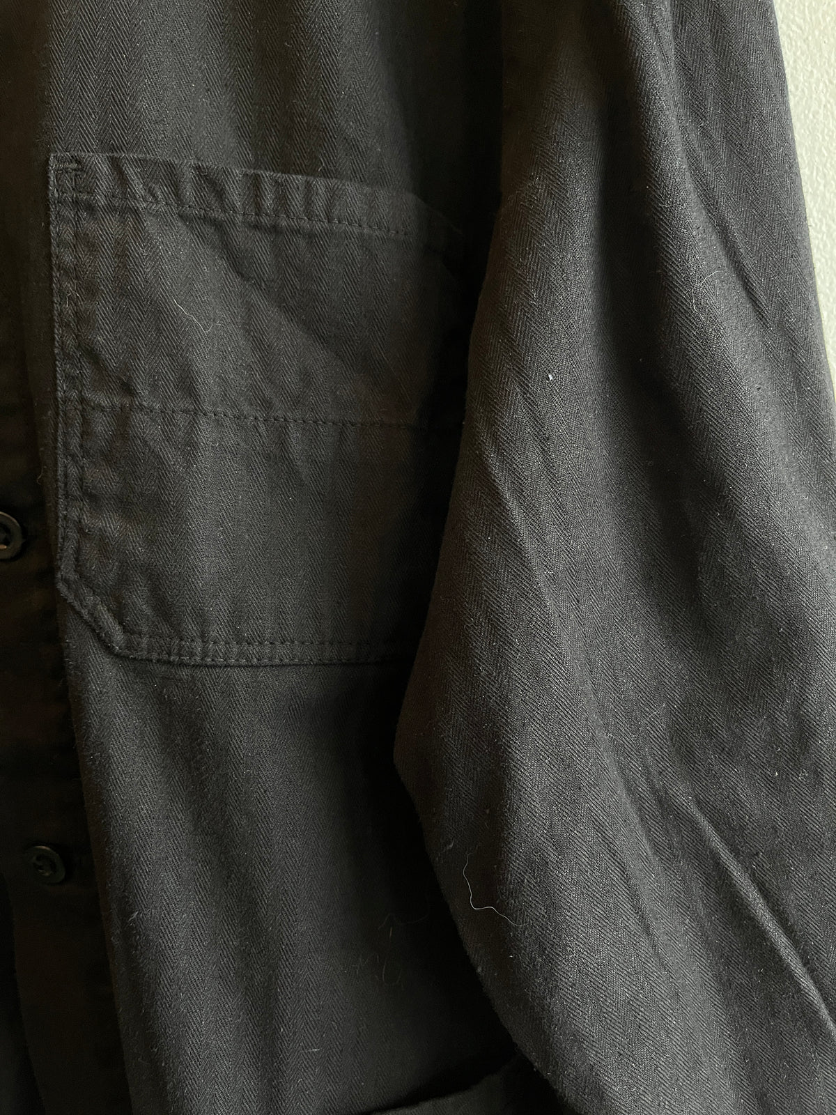 Vintage 1970’s HBT French Black Chore Coat - La Lovely Vintage 