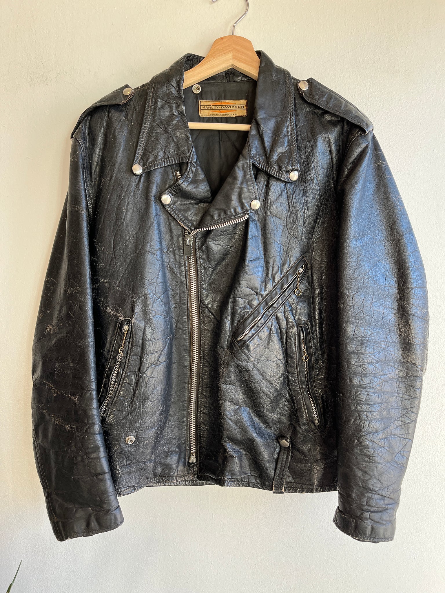 Vintage 1960/70’s Harley Davidson Leather Motorcycle Jacket