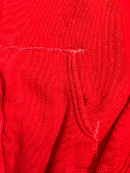 Vintage 1960’s Red Zip-Up Hooded Sweatshirt