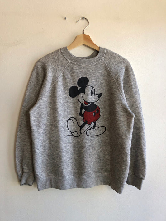 Vintage 1980’s Disney Mickey Mouse Heathered Sweatshirt - La Lovely Vintage 