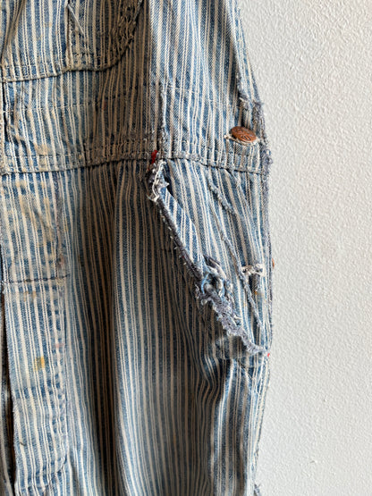 Vintage 1950’s Big Mac Liberty Stripe Denim Overalls - La Lovely Vintage 