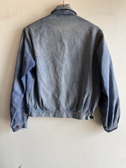 Vintage 1940/50’s French Cyclist Moleskin Jacket - La Lovely Vintage 