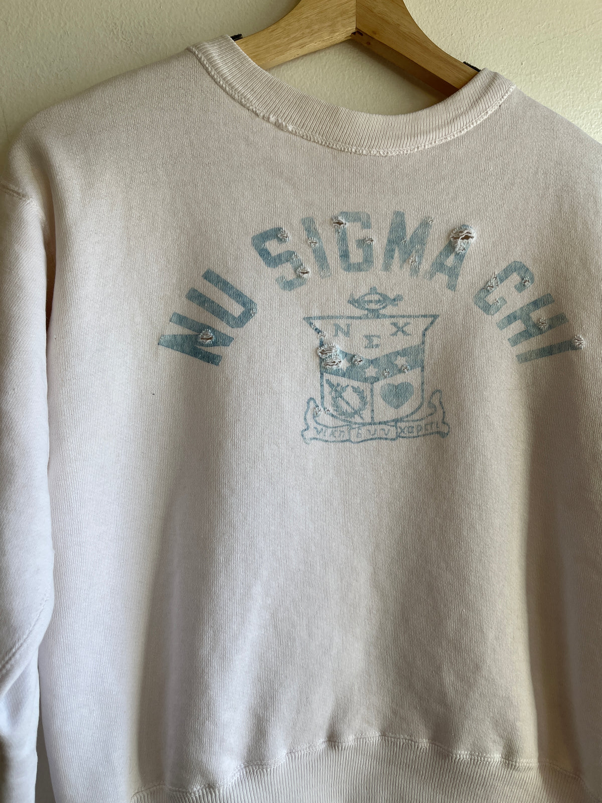 Vintage 1950’s Champion “Running Man” Nu Sigma Chi Sweatshirt