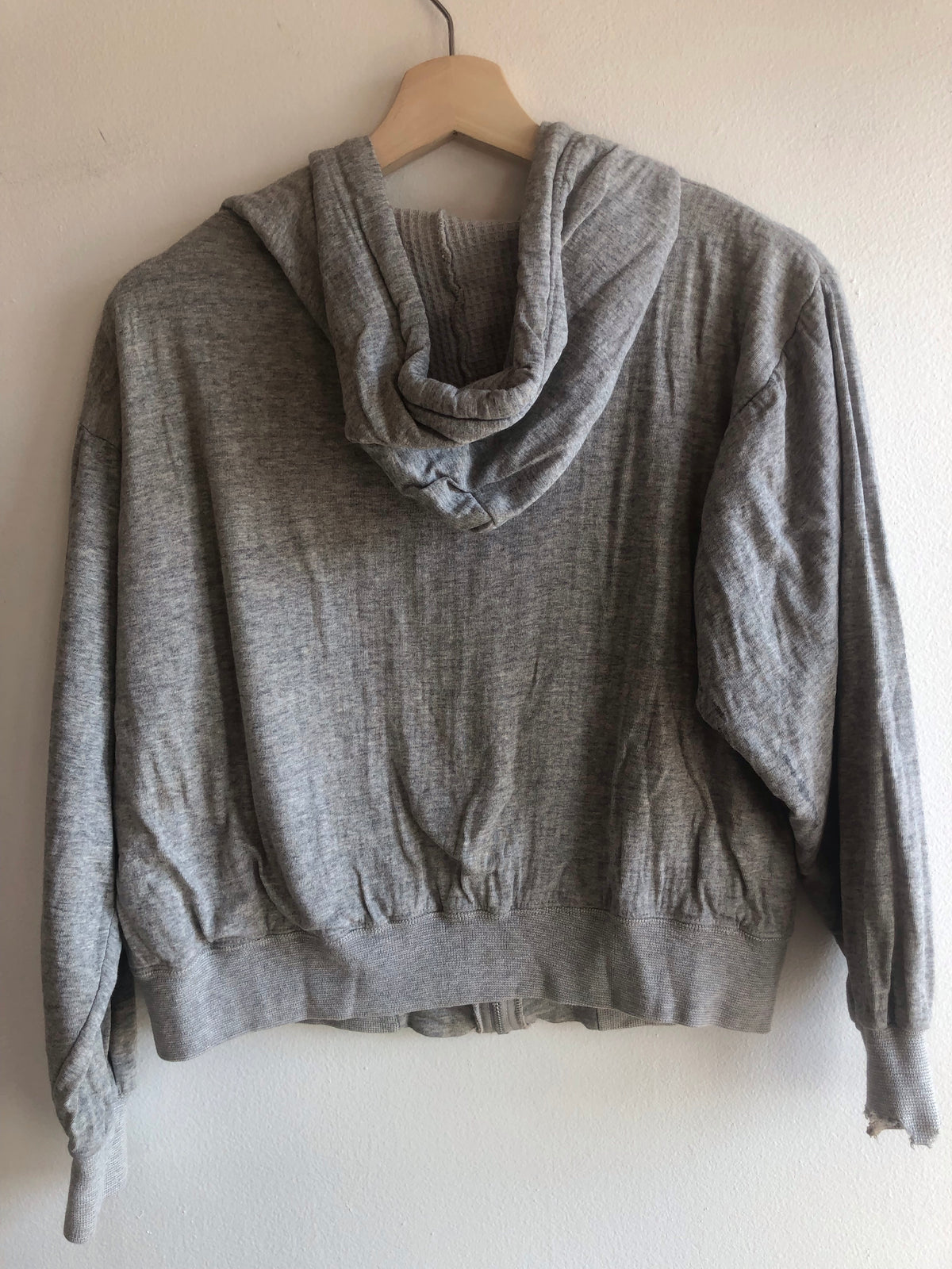 Vintage 1960’s Thermal Lined Hooded Zip-Up Sweatshirt - La Lovely Vintage 