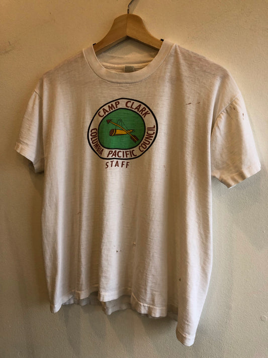 Vintage 1950’s Boy Scouts Camp Staff Thrashed T-Shirt