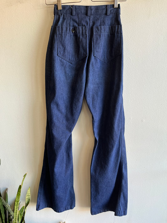 Vintage 1970's Seafarer Flared Denim Jeans