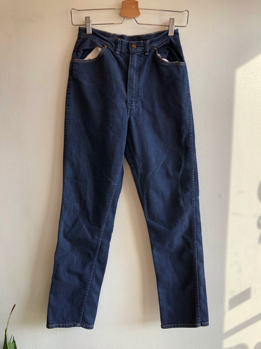 Vintage 1950’s Dark Wash Wrangler Blue Bell Denim Jeans - La Lovely Vintage 