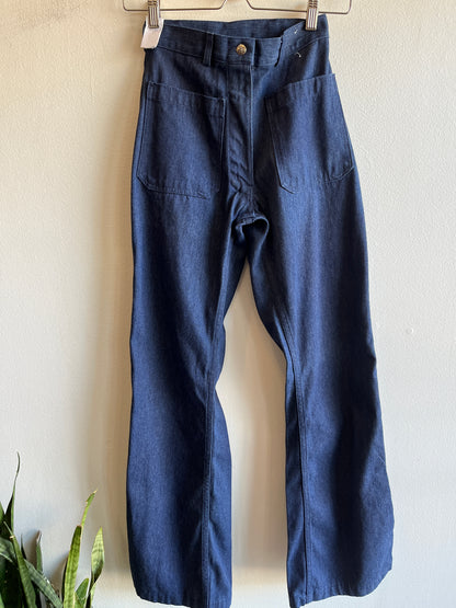 Vintage 1970's Seafarer Flared Denim Jeans