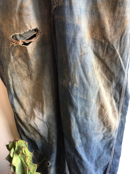 Vintage 1940/1950’s O’Bryan Bros “Duck Head” Denim Overalls - La Lovely Vintage 