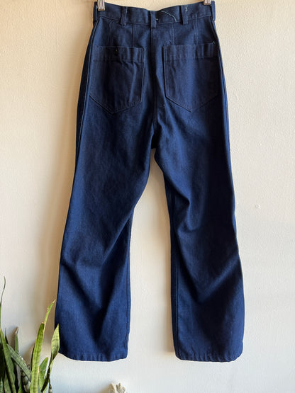 Vintage 1970's Seafarer Flared Denim Jeans - La Lovely Vintage 