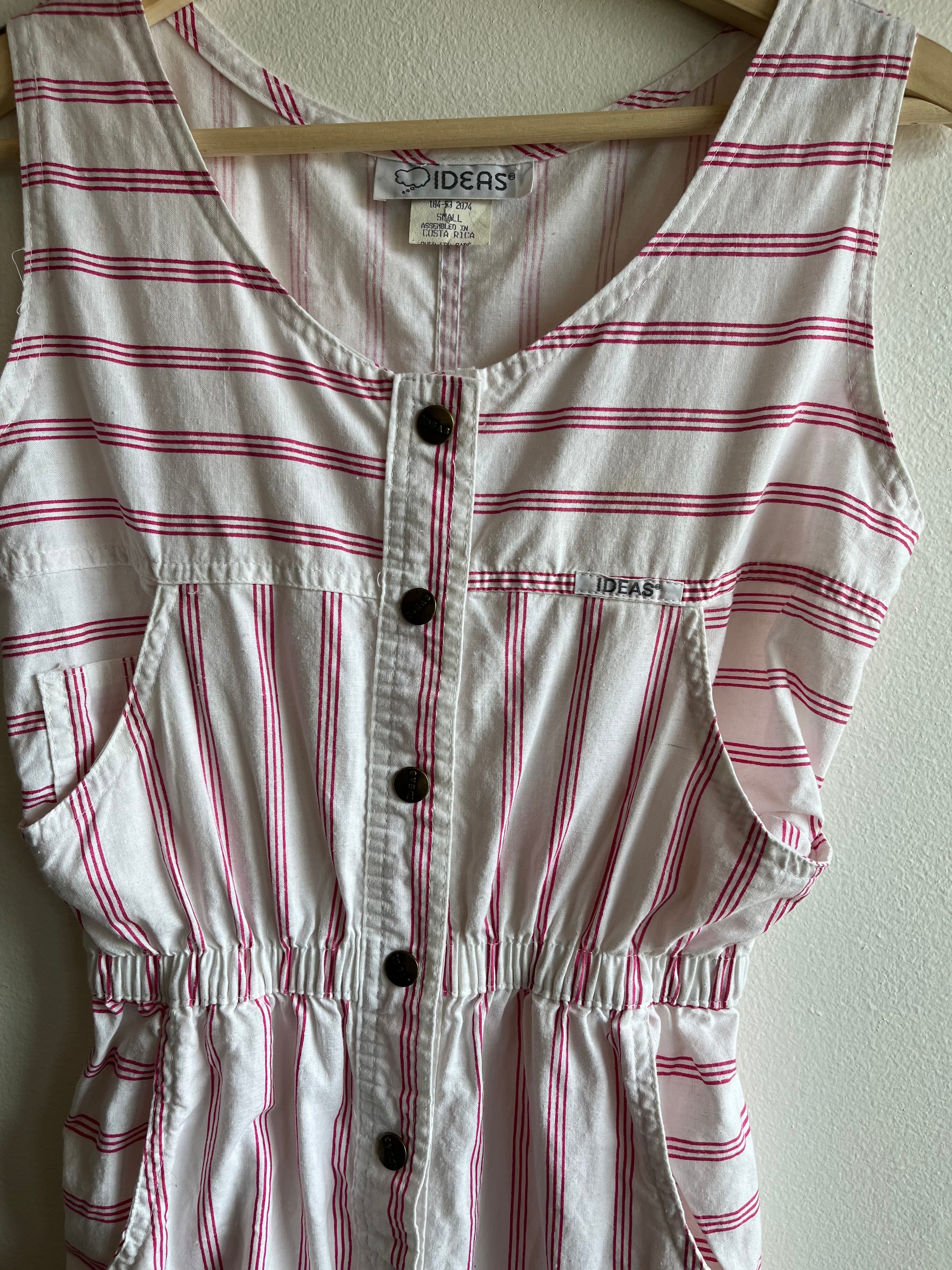Vintage 1980’s “Ideas” Striped Jumpsuit - La Lovely Vintage 