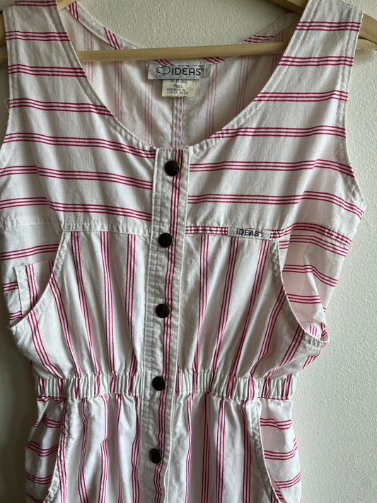 Vintage 1980’s “Ideas” Striped Jumpsuit - La Lovely Vintage 