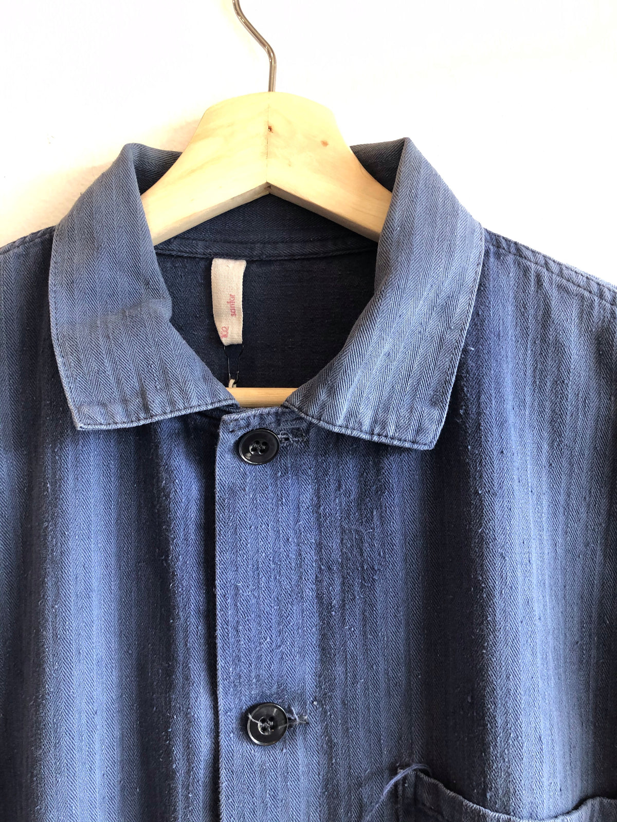 Vintage 1970s French HBT Chore Coat - La Lovely Vintage 