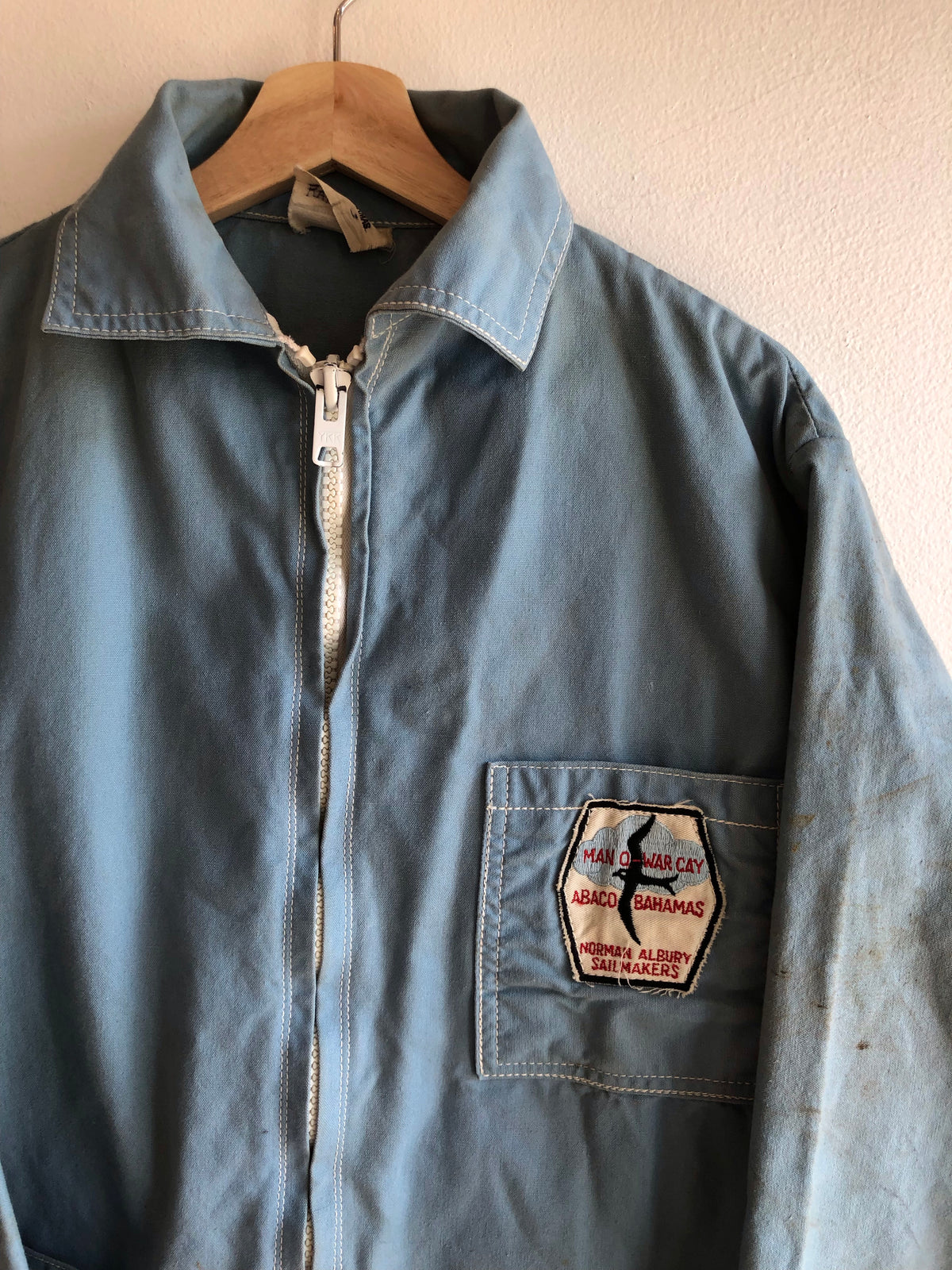 Vintage 1960’s Man-O-War Sailmakers Boat Canvas Chore Jacket - La Lovely Vintage 