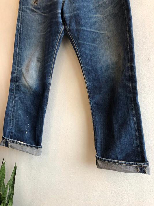 Vintage 1950’s Lee Riders Center Patch Denim Jeans - La Lovely Vintage 
