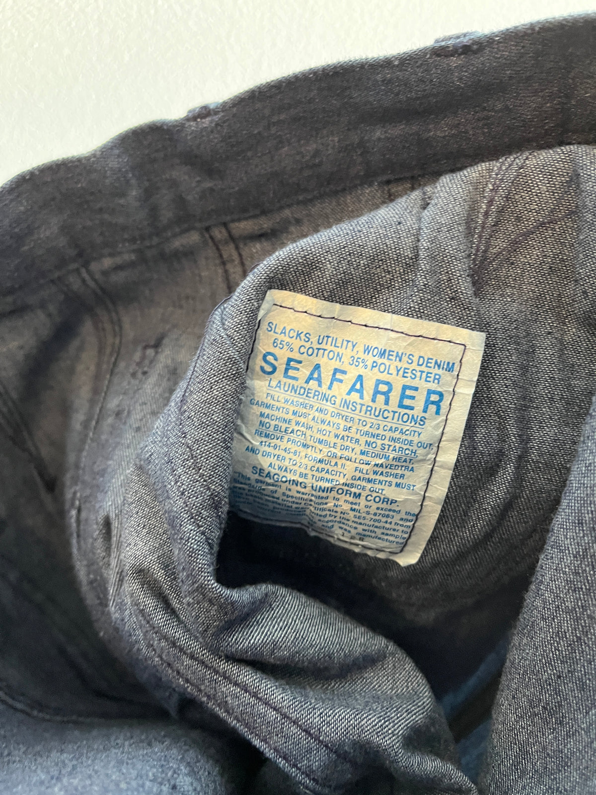 Vintage 1970's Seafarer Flared Denim Jeans