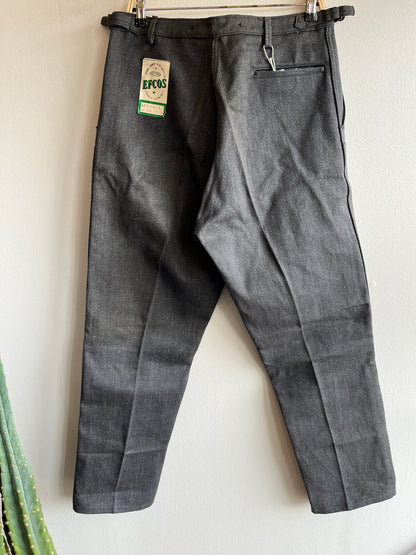 Vintage Deadstock Salt and Pepper “Bradmill Cloth” Work Pants