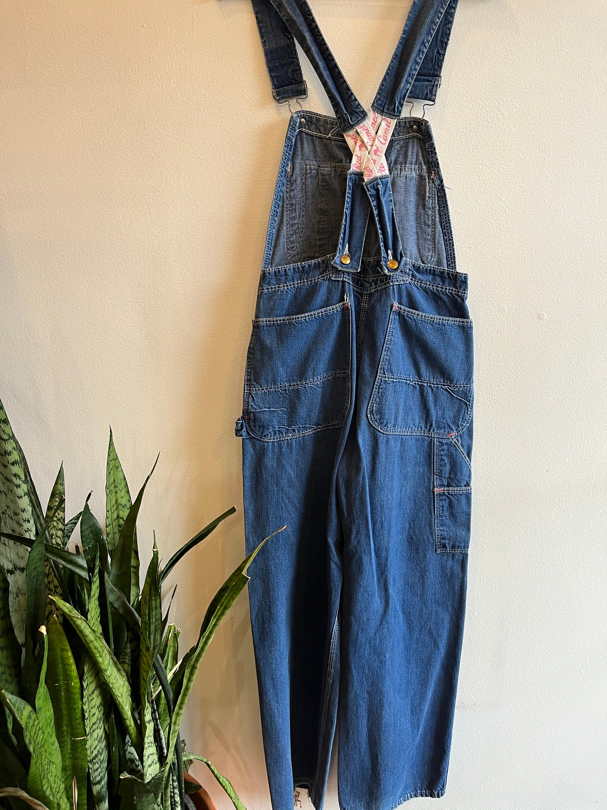Vintage 1960's Red Camel Denim Lowback Overalls – La Lovely Vintage Vintage 1960's Red Camel Denim Lowback Overalls – La Lovely Vintage