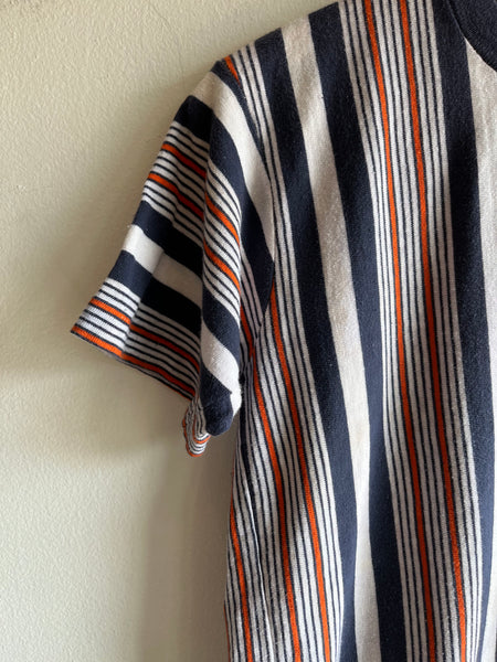 Vintage 1960’s Blue and Orange Striped T-Shirt