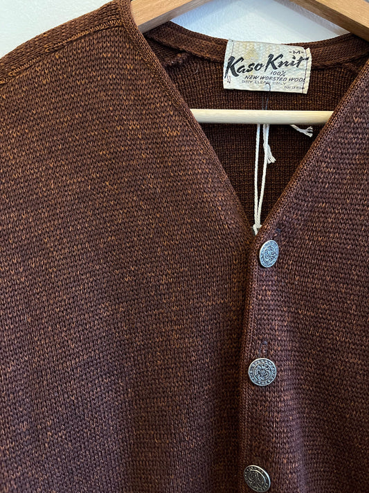 Vintage 1960’s Burnt Orange Cardigan - La Lovely Vintage 