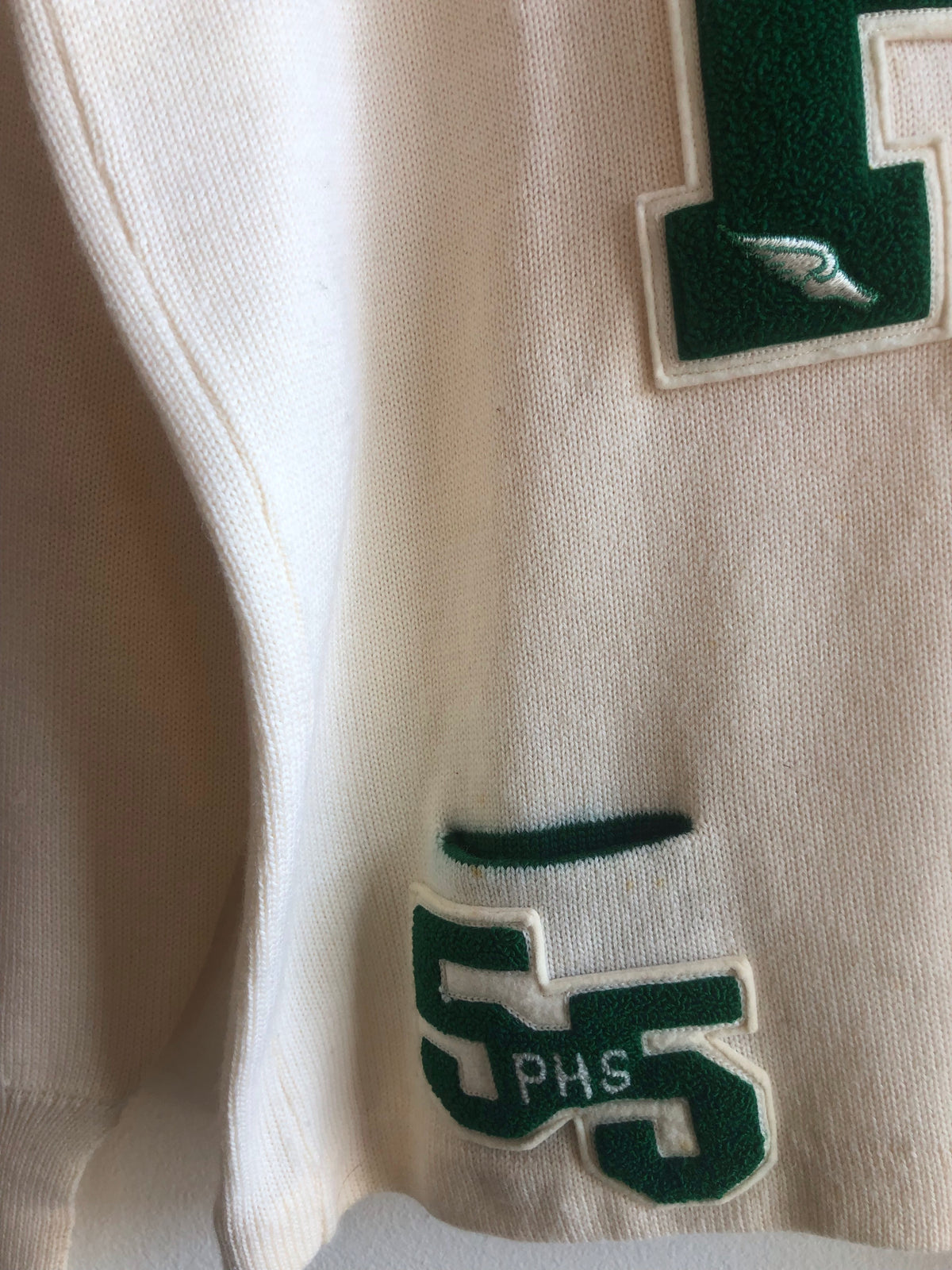 Vintage 1950’s Peninsula High School  Varsity Sweater w/ Pockets - La Lovely Vintage 